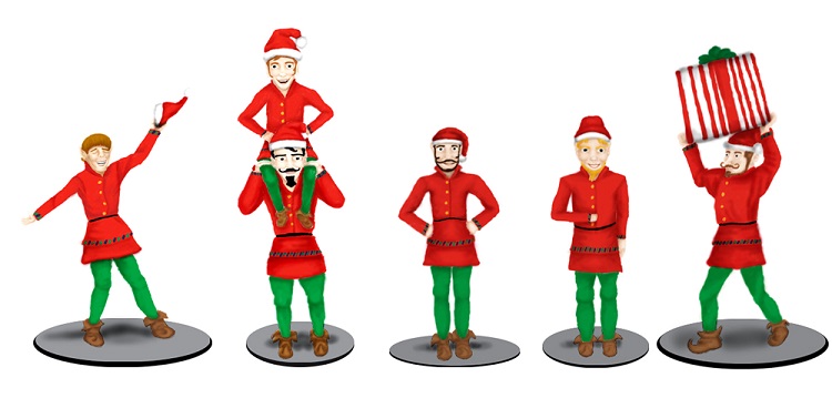  Polar Express Elves Figure pack 