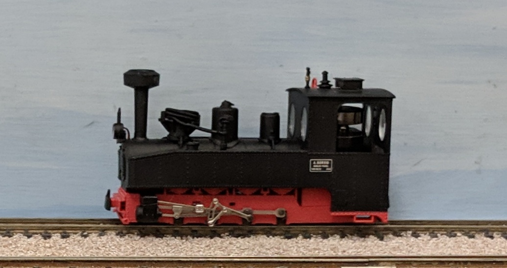 German Trench Train Brigade locomotive
based on the prototype at the Frankfurt Feldbahnmuseum with the Borsig makers plate