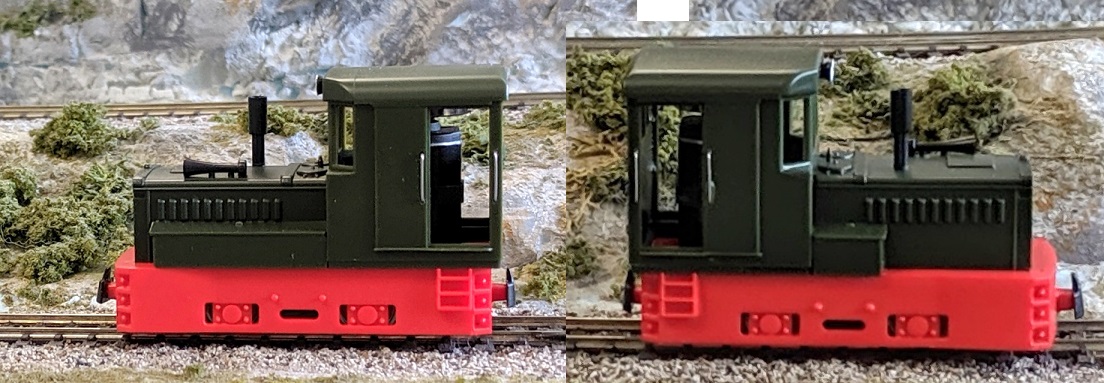 Plymouth, red chassis, green superstructure,