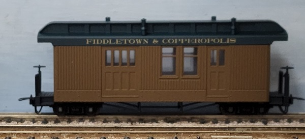 Fiddletown & Copperopolis Baggage Car brown