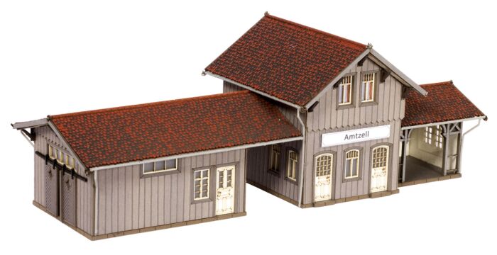  Amtzell Train Station -- Laser-Cut Card Kit 