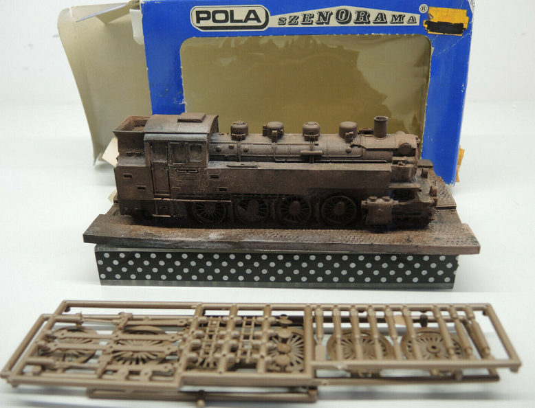 HO Scale Abandoned Locomotive on Display