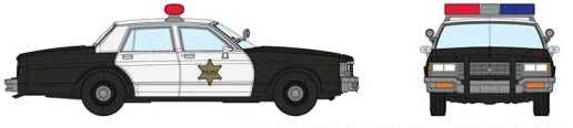 Chevy Impala Police - Black