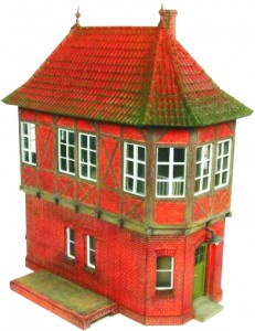  HO Scale Kit - Stellwerk mit Ziegeldach 