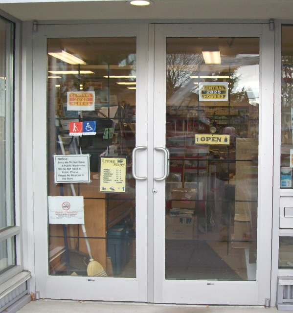 Bars on the front door from
outside.