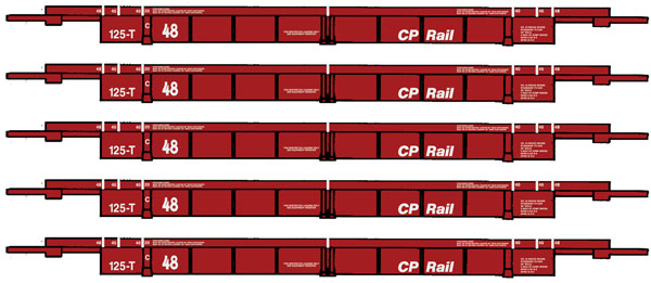CP Rail - Five Car Set - (Action