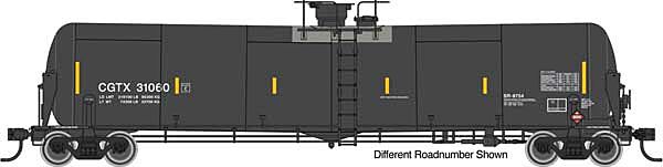 55' Trinity Modified 30,145-Gallon Tank
Car - Ready to Run - GATX Rail Canada (black, white; yellow conspicuity marks)