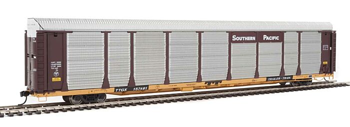89' Thrall Bi-Level Auto Carrier - Southern
Pacific (Car: Boxcar Red, silver; Flat: yellow)