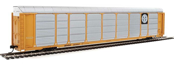 89' Thrall Enclosed Tri-Level Auto Carrier
- TTX ETTX Flat #331214/710768 (yellow, silver, black)