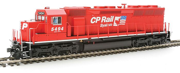 EMD SD45 - SoundTraxx(R) Tsunami(R)
Sound & DCC - Canadian Pacific (1995 red, Dual Flag Logo)