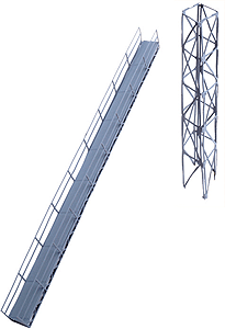  Conveyor Bridge and Support Tower - Photo-Etched Kit 