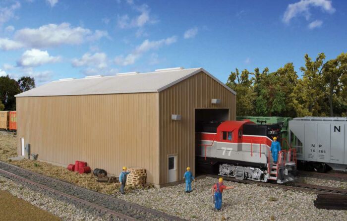  Modern Single-Track Engine House - Kit 