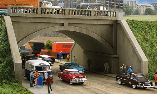  Arched Road Bridge - Street System - Kit 