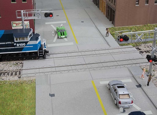  Modern Concrete Grade Crossing - Kit 